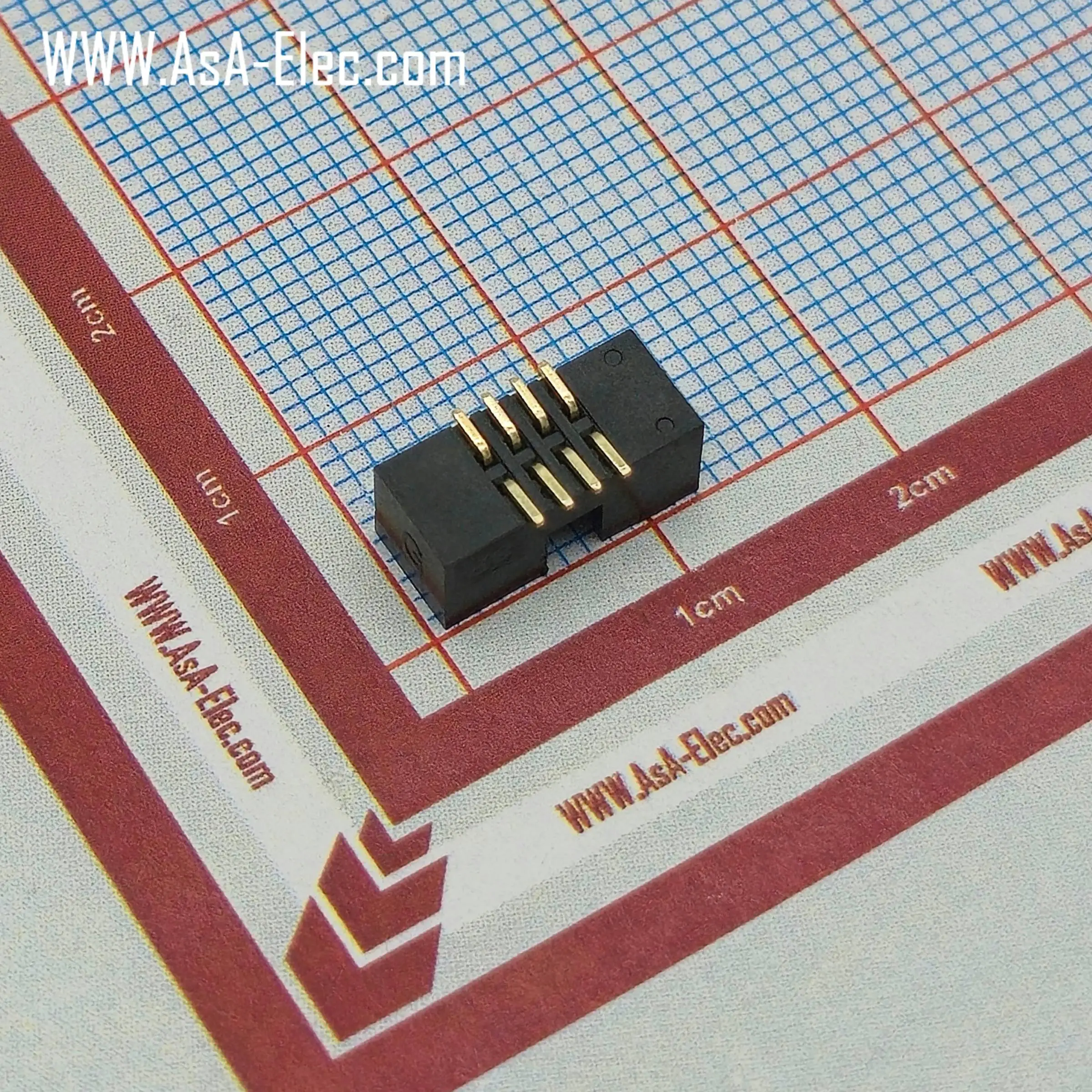 کانکتور باکس هدر 1.27 میلیمتر 8 پین نر BOX SMT